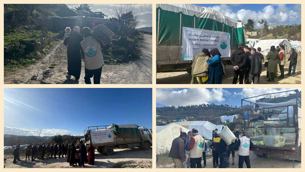 توزيع بطانيات لعوائلنا وأهلنا المتضررين...